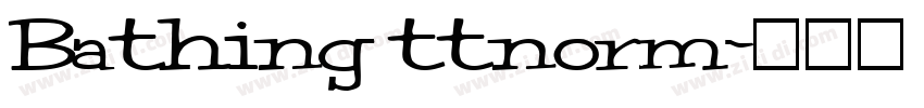 Bathing ttnorm字体转换